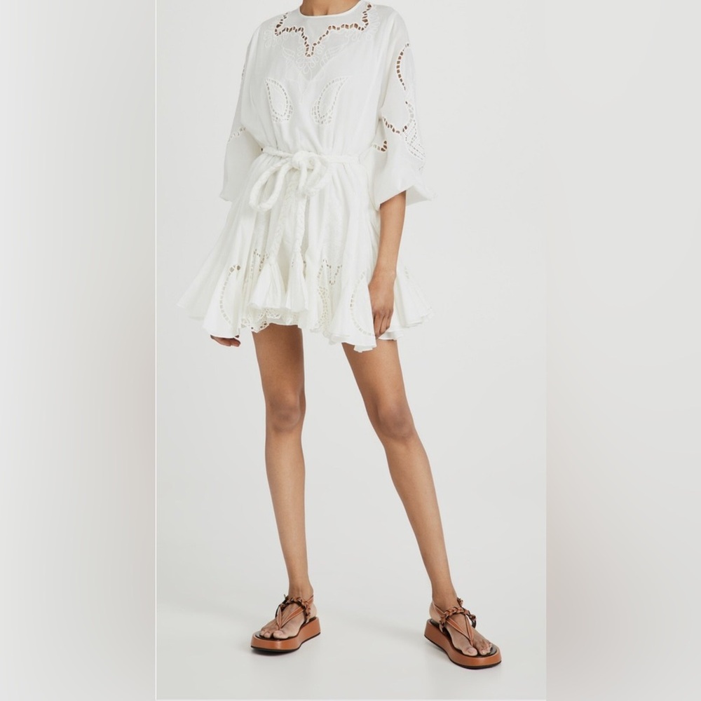 RHODE White Eyelet Embroidered Ella Dress